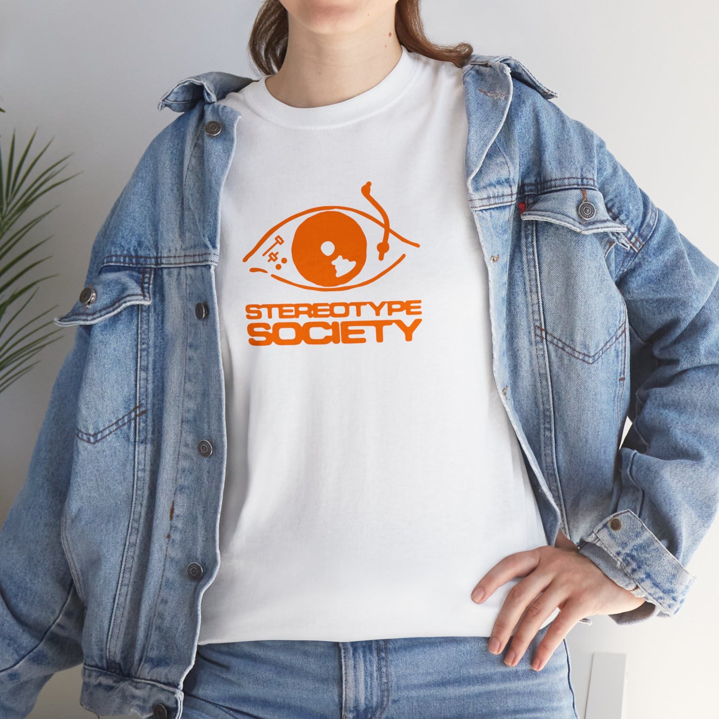 Stereotype society tee - orange logo