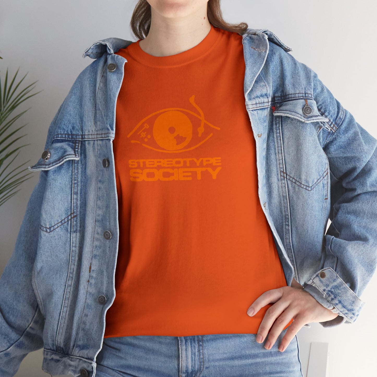 Stereotype society tee - orange logo