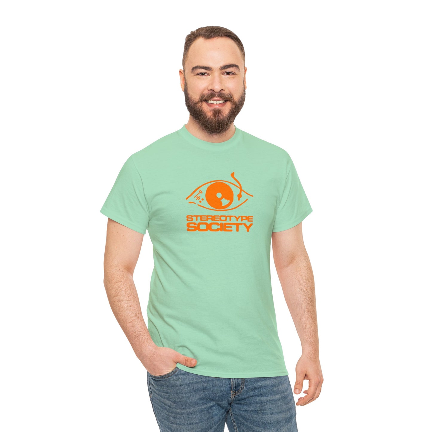 Stereotype society tee - orange logo