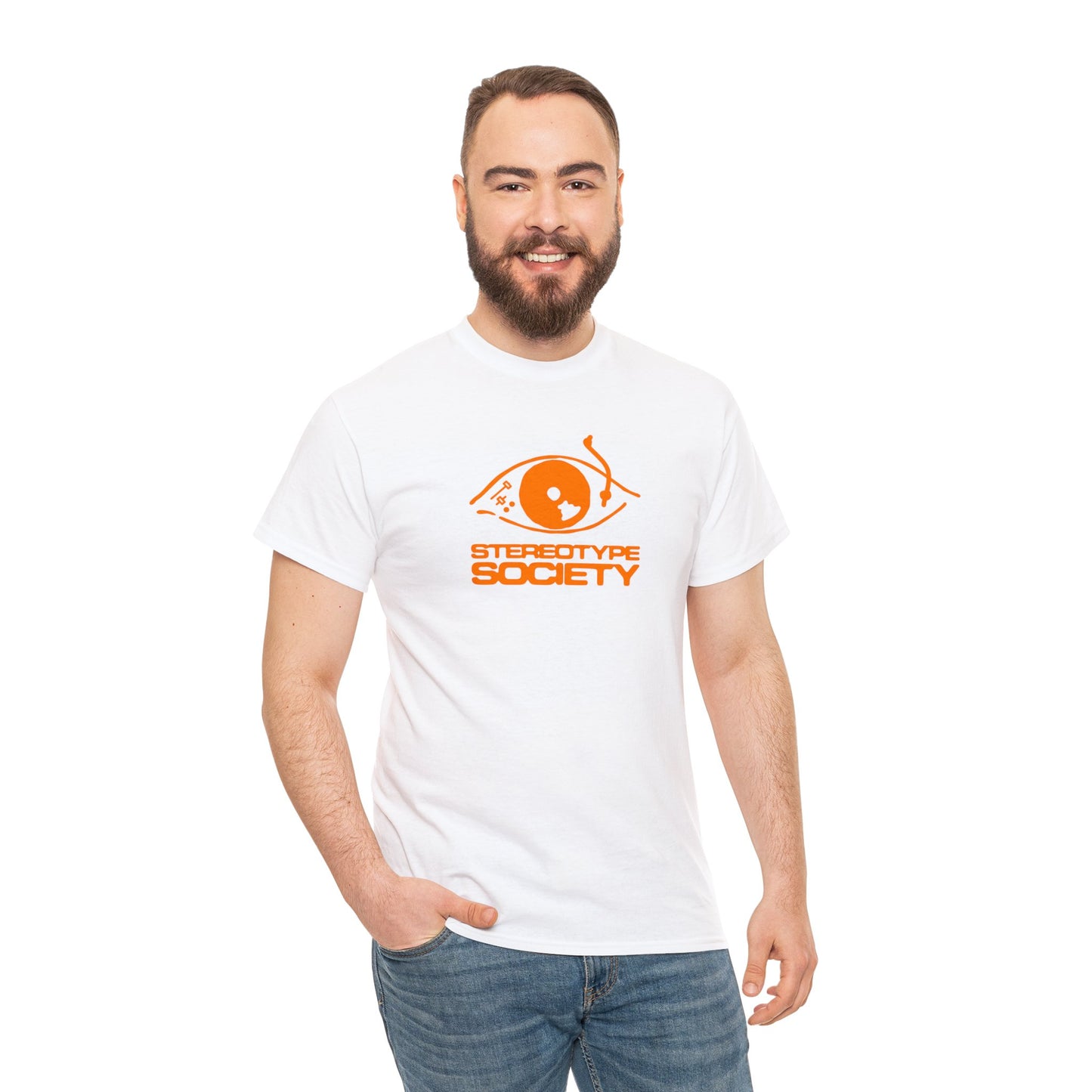 Stereotype society tee - orange logo