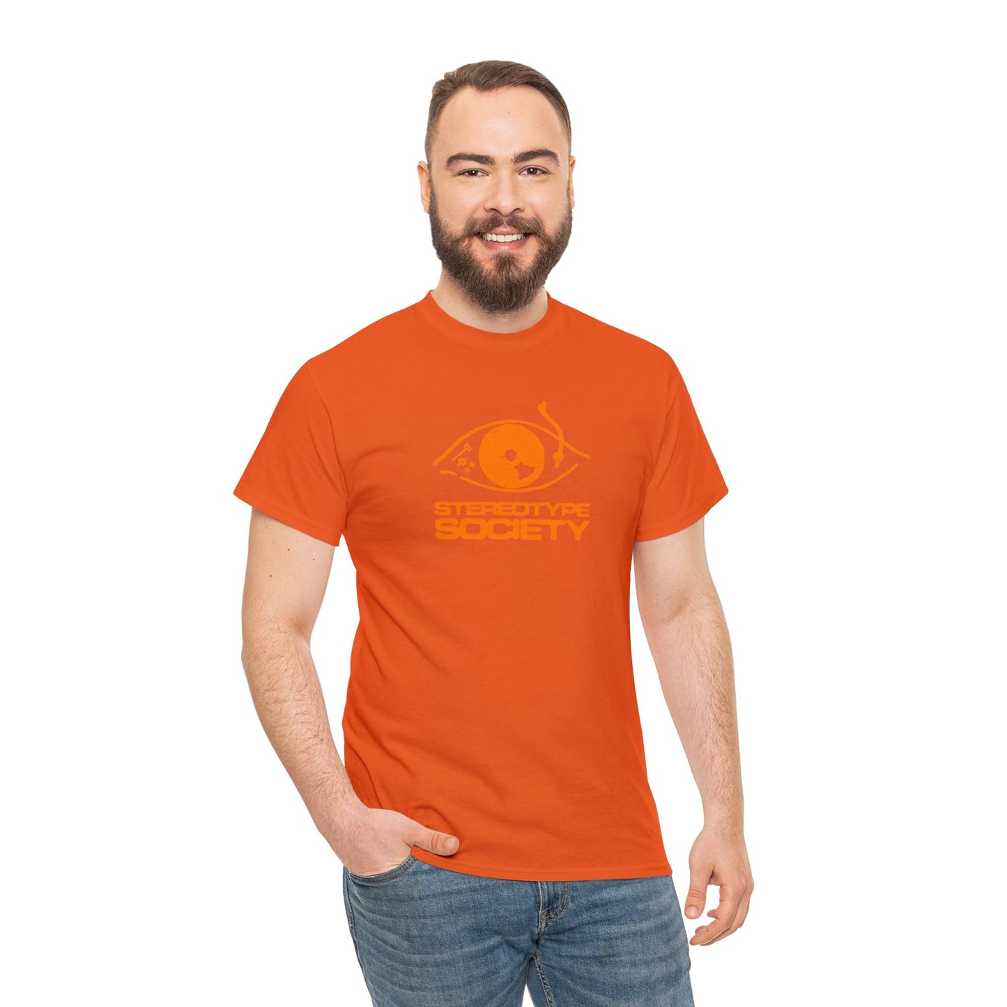 Stereotype society tee - orange logo