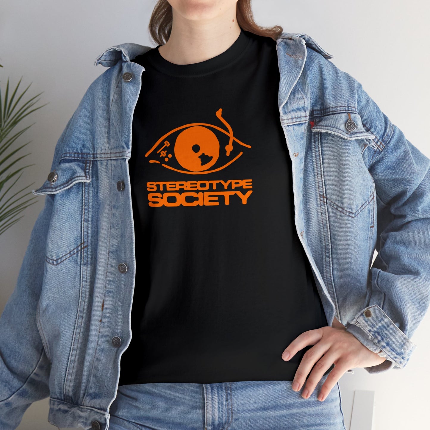 Stereotype society tee - orange logo